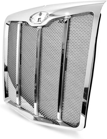 Replacement for Peterbilt 579 Grille Grill Chrome Assembly with Bug screen in Kuwait