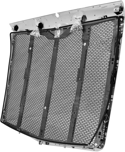 Replacement for Peterbilt 579 Grille Grill Chrome Assembly with Bug screen in Kuwait