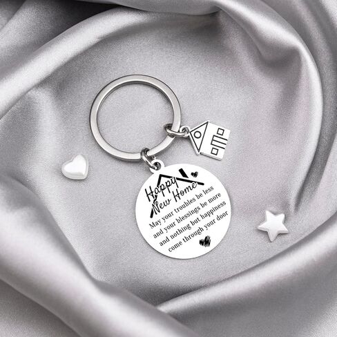 New Home Keychain House Warming Gifts New Home Housewarming Gift Ideas First Homes Gifts for Couple Homeowners Friends Apartment Owners House Stuff Keyring in Kuwait