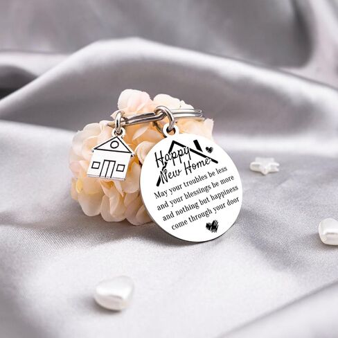 New Home Keychain House Warming Gifts New Home Housewarming Gift Ideas First Homes Gifts for Couple Homeowners Friends Apartment Owners House Stuff Keyring in Kuwait