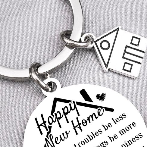 New Home Keychain House Warming Gifts New Home Housewarming Gift Ideas First Homes Gifts for Couple Homeowners Friends Apartment Owners House Stuff Keyring in Kuwait