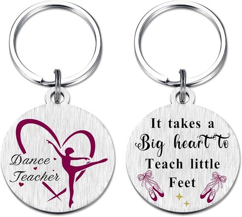 Dance Teacher Gift – It Takes a Big Heart to Teach Little Feet keychain Ballet Appreciation Gift for Instructors Coaches in Kuwait