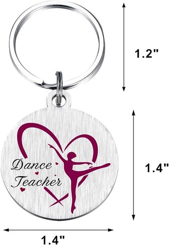 Dance Teacher Gift – It Takes a Big Heart to Teach Little Feet keychain Ballet Appreciation Gift for Instructors Coaches in Kuwait