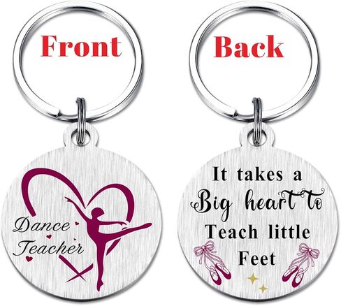Dance Teacher Gift – It Takes a Big Heart to Teach Little Feet keychain Ballet Appreciation Gift for Instructors Coaches in Kuwait