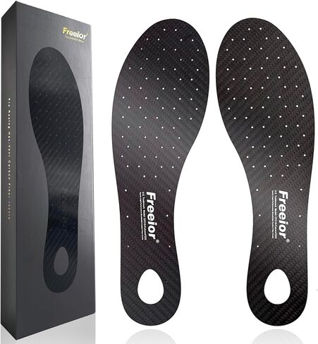 نعال داخلية من ألياف الكربون تجعلك تقفز أعلى وتجري بشكل أسرع لكرة السلة والجري والكرة الطائرة (النساء 9.5-10، الرجال 8.5-9) in Kuwait