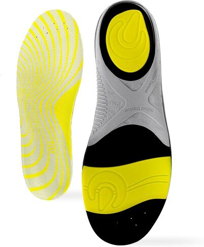 KAPS Sport Performance Footbed Insoles with Gel Cushioning - Athletic Shoe Inserts for Running, Walking & Sports - Arch Support & Shock Absorption (US L7-8) in Saudi Arabia