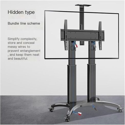 AVF1800-70-1P LCD TV mobile cart video conferencing mobile floor rack 55-80 inches in Saudi Arabia