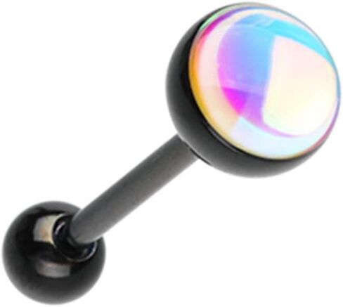 Black Revo Illumilating Barbell Tongue Ring in Saudi Arabia