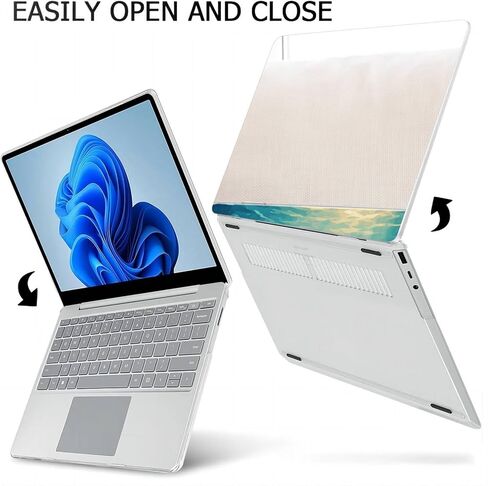 Compatible with Surface Laptop 5/4/3 13.5 inch, Hard Shell Case with Keyboard Cover and Screen Protector (Models:1951&1868, 2022 2021 2019 Release) - Shark Attack MC23322 in Saudi Arabia