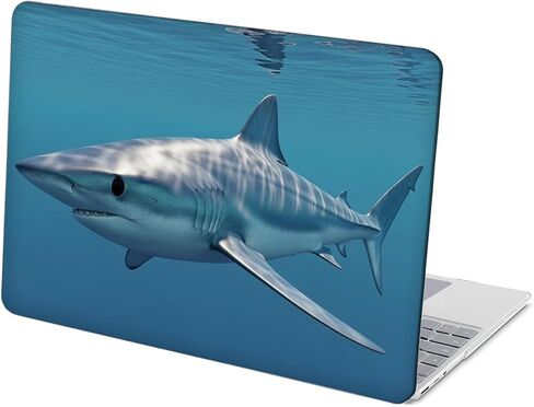 Compatible with Surface Laptop 5/4/3 13.5 inch, Hard Shell Case with Keyboard Cover and Screen Protector (Models:1951&1868, 2022 2021 2019 Release) - Shark Attack MC23322 in Saudi Arabia