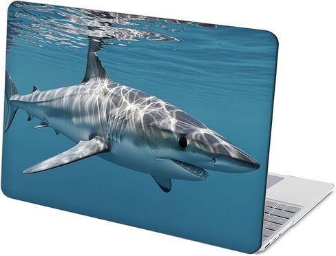 Compatible with Surface Laptop 5/4/3 13.5 inch, Hard Shell Case with Keyboard Cover and Screen Protector (Models:1951&1868, 2022 2021 2019 Release) - Shark Attack MC23322 in Saudi Arabia