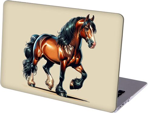 متوافق مع جهاز MacBook Air مقاس 15.3 بوصة، حافظة صلبة مع غطاء لوحة مفاتيح وواقي شاشة (A2941، M2 Chip / A3114، M3 Chip / A3241، M4 Chip، إصدار 2023-2025) - Horse MC23095 in Kuwait