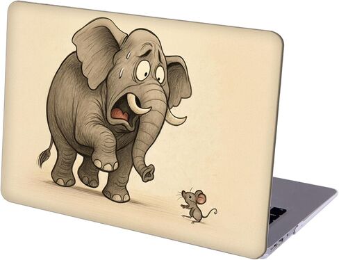 متوافق مع جهاز MacBook Air مقاس 13.6 بوصة، حافظة صلبة مع غطاء لوحة مفاتيح وواقي شاشة (A2681، شريحة M2 / A3113، شريحة M3 / A3240، شريحة M4، إصدار 2022-2025) - Grizzly MC22466 in Kuwait