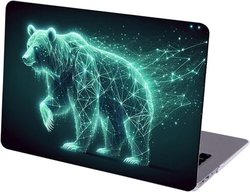 Compatible with MacBook Air 13.6-inch, Hard Shell Case with Keyboard Cover and Screen Protector (A2681, M2 chip / A3113, M3 chip / A3240, M4 chip, 2022-2025 Release) - Grizzly MC22466 in Saudi Arabia