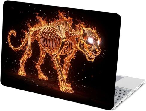 متوافق مع Surface Laptop 5/4/3 مقاس 13.5 بوصة، حافظة صلبة مع غطاء لوحة مفاتيح وواقي شاشة (النماذج: 1951&1868، إصدار 2022 2021 2019) - Tiger Skeleton MC22145 in Kuwait