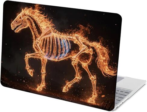 متوافق مع Surface Laptop 5/4/3 مقاس 13.5 بوصة، حافظة صلبة مع غطاء لوحة مفاتيح وواقي شاشة (النماذج: 1951&1868، إصدار 2022 2021 2019) - Tiger Skeleton MC22145 in Kuwait