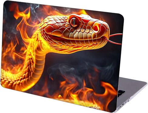 Compatible with MacBook Air 13.6-inch, Hard Shell Case with Keyboard Cover and Screen Protector (A2681, M2 chip / A3113, M3 chip / A3240, M4 chip, 2022-2025 Release) - Snakes MC22574 in Saudi Arabia