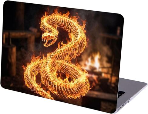 Compatible with MacBook Air 13.6-inch, Hard Shell Case with Keyboard Cover and Screen Protector (A2681, M2 chip / A3113, M3 chip / A3240, M4 chip, 2022-2025 Release) - Snakes MC22574 in Saudi Arabia