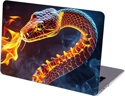 Compatible with MacBook Air 13.6-inch, Hard Shell Case with Keyboard Cover and Screen Protector (A2681, M2 chip / A3113, M3 chip / A3240, M4 chip, 2022-2025 Release) - Snakes MC22574 in Saudi Arabia