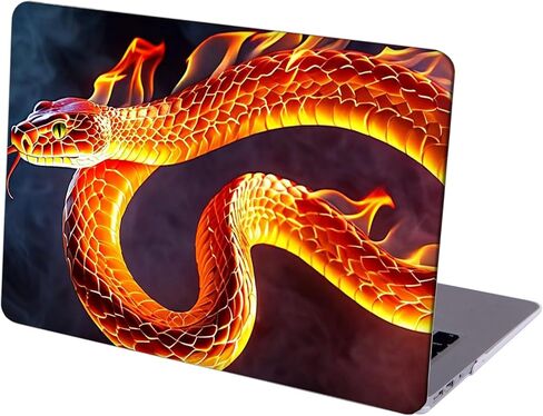 Compatible with MacBook Air 13.6-inch, Hard Shell Case with Keyboard Cover and Screen Protector (A2681, M2 chip / A3113, M3 chip / A3240, M4 chip, 2022-2025 Release) - Snakes MC22574 in Saudi Arabia