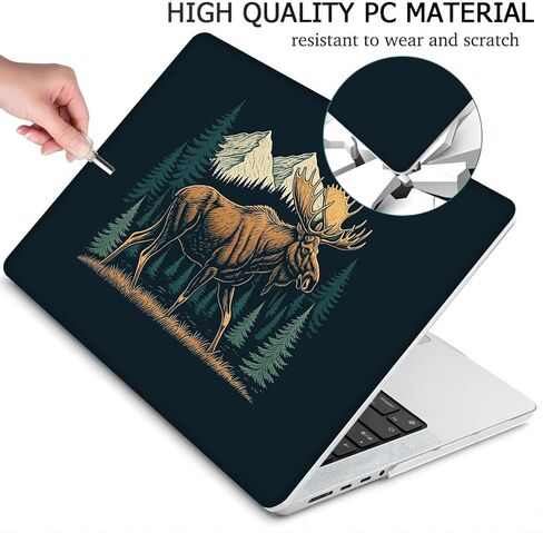 Compatible with MacBook Pro 16-inch, Hard Shell Case with Keyboard Cover and Screen Protector (A2485, M1 / A2780 M2 / A2991 M3 / A3403 A3186 M4, 2021-2025 Release) - Moose MC23149 in Saudi Arabia