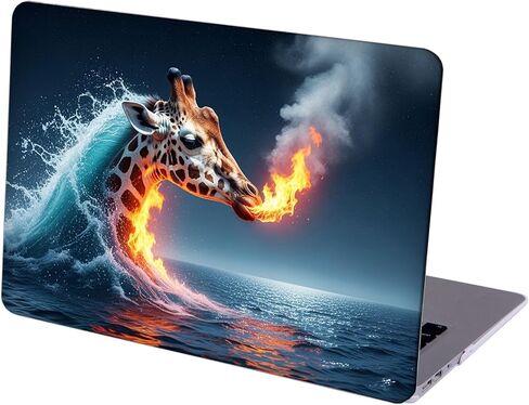 متوافق مع جهاز MacBook Pro مقاس 16 بوصة، حافظة صلبة مع غطاء لوحة مفاتيح وواقي شاشة (A2141، إصدار 2020 2019) - Giraffes MC23238 in Kuwait