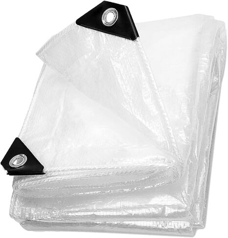 UCINNOVATE 12x13 Ft White/Black Tarp Heavy Duty Waterproof, 10 Mil Durable UV Resistnat Windproof Protective Tarp Cover for Shed Canopy Frame Shelter in Saudi Arabia