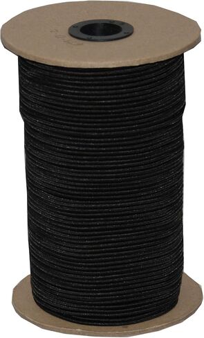 T.W Evans Cordage SC-108-500 1/8-Inch by 500-Feet Elastic Bungee Shock Cord, Black in Saudi Arabia