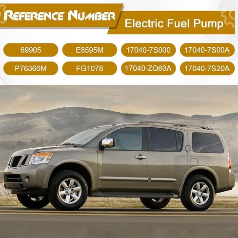 مجموعة وحدة مضخة الوقود الكهربائية مع وحدة إرسال، متوافقة مع 2004-2006 Infiniti QX56 و2005 2006 Nissan Armada، 2004 Pathfinder Armada، 2004-2007 Titan، V8 5.6L، استبدال # E8595M، 17040-7S000 in Kuwait