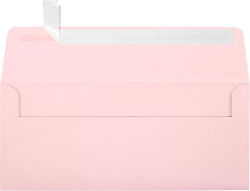 LUXPaper #10 Business Envelopes | Peel & Press | 4 1/8" x 9 1/2" | White Linen | 80lb. Text | 50 Qty in Saudi Arabia