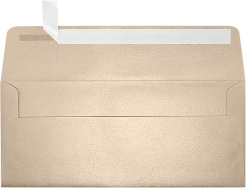 LUXPaper #10 Business Envelopes | Peel & Press | 4 1/8" x 9 1/2" | White Linen | 80lb. Text | 50 Qty in Saudi Arabia