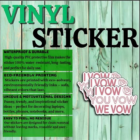 (3 قطع) ملصقات I Vow You Vow We Vow اقتباس مضحك ساخر الفكاهة هدايا ملهمة تحفيزية مقاومة للماء من الفينيل لزجاجة مياه Kindle ممتص الصدمات للسيارة وقبعة صلبة للهاتف المحمول 3x1.8 in Kuwait