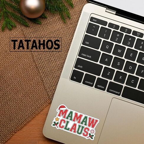 (3 قطع) ملصقات Mamaw Claus مرحة للجدة لتزيين عيد الميلاد وهدايا Mamaw مقاومة للماء ومقتبسات للعطلات من الفينيل لزجاجة مياه Kindle ومصد السيارة وقبعة صلبة للهاتف المحمول وكوب الكمبيوتر المحمول 3x1.8 in Kuwait