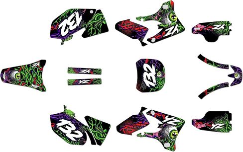 Graphics Kit for Yamaha YZ250F and YZ450F 2003-2005 CORE Series Blue-Shift 9 Mil - Easy Go - Dirt Pit Bike Motorcycle Sticker, Dirtbike Racing Decal no-Plastics in Saudi Arabia