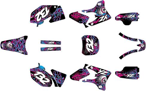 Graphics Kit for Yamaha YZ250F and YZ450F 2003-2005 CORE Series Blue-Shift 9 Mil - Easy Go - Dirt Pit Bike Motorcycle Sticker, Dirtbike Racing Decal no-Plastics in Saudi Arabia