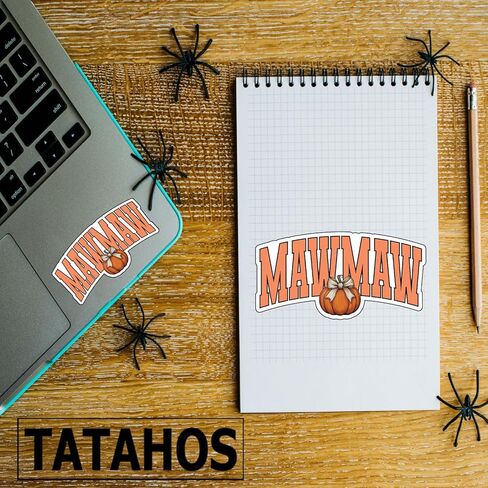 (3 قطع) ملصق ماماو يقطين الهالوين ملصقات فينيل للهالوين ملصقات مقاومة للماء للكمبيوتر المحمول والسيارة والهاتف زجاجة مياه بهلوان هدايا حفلات الخريف أكتوبر زي تزيين خدعة علاج شبكة العنكبوت الخريف 3x1.5 in Kuwait