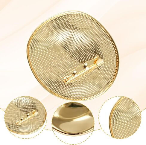 Gold Brooch Pin for Women Vintage Geometric Brooch Metal Irregular Round Gold Brooches for Women Men Lapel Pins for Clothes Dress Sweater Coat Wedding Party Birthday in Saudi Arabia