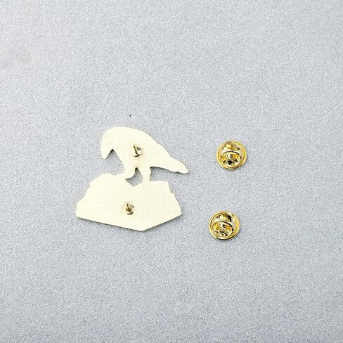 PLITI Crow Bird Gift Crows Lover Gift Crow Club Gifts Bookworm Gifts Crow Book Brooch Pin For Bookish in Saudi Arabia