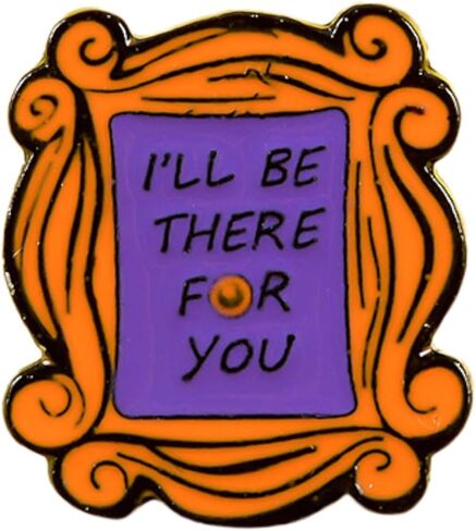 Friends Photo Frame Enamel Brooch Pin - 'I Will Be There for You' Keepsake for Fans in Saudi Arabia