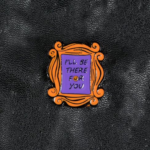 Friends Photo Frame Enamel Brooch Pin - 'I Will Be There for You' Keepsake for Fans in Saudi Arabia