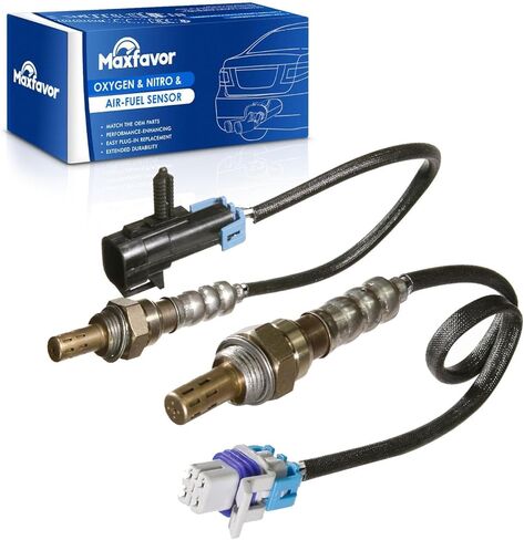 Maxfavor O2 Oxygen Sensor Replacment for 2004 2005 Chevy Impala Monte Carlo 3.8L,for 2004-2007 Pontiac Grand Prix 3.8L Supercharged 2Pcs Upstream and Downstream 02 Sensor 234-4646 234-4647 in Saudi Arabia