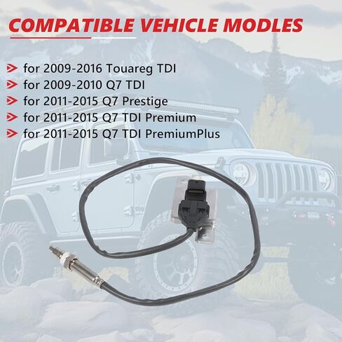 NOX Sensor Nitrogen Oxygen Sensor 059907807G 5WK96685A Compatible with for 2009-2015 Q7 Prestige/TDI Premium TDI Premium Plus for 2009-2016 Touareg TDI for 2009-2010 Q7 TDI in Saudi Arabia