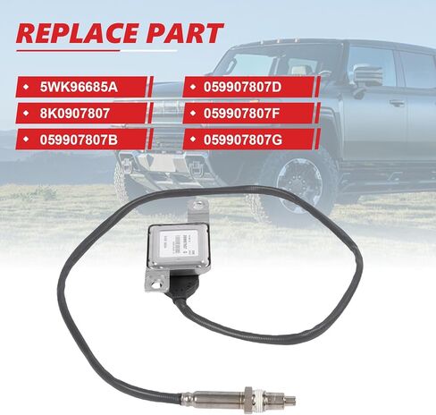NOX Sensor Nitrogen Oxygen Sensor 059907807G 5WK96685A Compatible with for 2009-2015 Q7 Prestige/TDI Premium TDI Premium Plus for 2009-2016 Touareg TDI for 2009-2010 Q7 TDI in Saudi Arabia