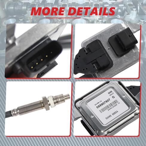NOX Sensor Nitrogen Oxygen Sensor 059907807G 5WK96685A Compatible with for 2009-2015 Q7 Prestige/TDI Premium TDI Premium Plus for 2009-2016 Touareg TDI for 2009-2010 Q7 TDI in Saudi Arabia