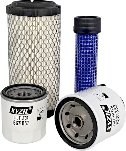 Maintenance Filter Kit Compatible With Bobcat 453 463 MT50 MT52 319 320 321 322 323 324 418 E14 E16 Air Fuel Water Separator Engine Oil Filter 6673753 6673752 6671057 6667352 Loader Excavator in Saudi Arabia