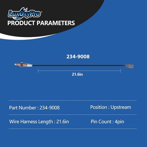 مستشعر الأكسجين O2 المنبع لسيارة تويوتا كورولا ماتريكس أفالون كامري هايلاندر سيينا فينزا 2.4L 3.5L V6 2008-2013، لكزس ES350 RX350 3.5L V6 2007-2011، لبونتياك فيبي 2.4 09-10، استبدال 234-9008 in Kuwait