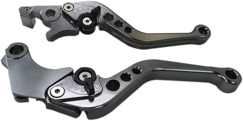 High Performance Titanium Gray CNC 6 Position Shorty Brake Clutch Lever for BMW G650GS 2008-2014 ; F650GS 2000-2007 in Saudi Arabia