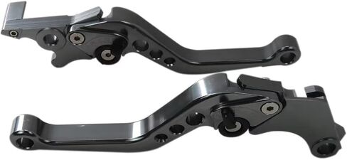 High Performance Titanium Gray CNC 6 Position Shorty Brake Clutch Lever for BMW G650GS 2008-2014 ; F650GS 2000-2007 in Saudi Arabia