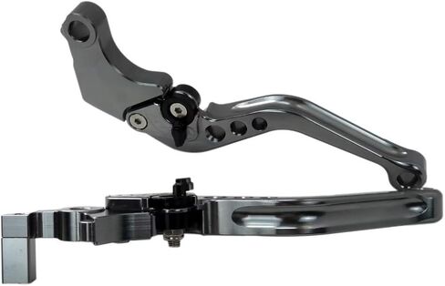 High Performance Titanium Gray CNC 6 Position Shorty Brake Clutch Lever for BMW G650GS 2008-2014 ; F650GS 2000-2007 in Saudi Arabia