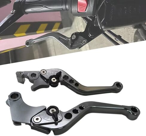 High Performance Titanium Gray CNC 6 Position Shorty Brake Clutch Lever for BMW G650GS 2008-2014 ; F650GS 2000-2007 in Saudi Arabia